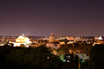 Panorma Notturno Di Roma Dal Colle Del Gianicolo