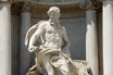 Statua Di Oceano Particolare Fontana Di Trevi