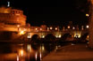 Vista Notturna Del Ponte Sant Angelo A Roma